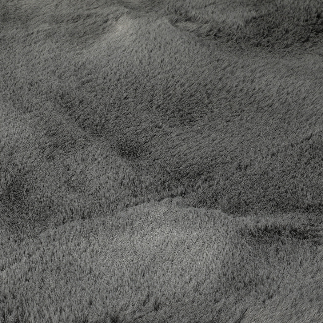 NNEIDS Marlow Floor Rug Area Rugs Cloud Fluffy 80X200cm Grey